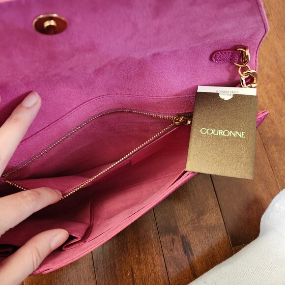 Couronne Kuron hot pink clutch bag - Picture 12 of 15